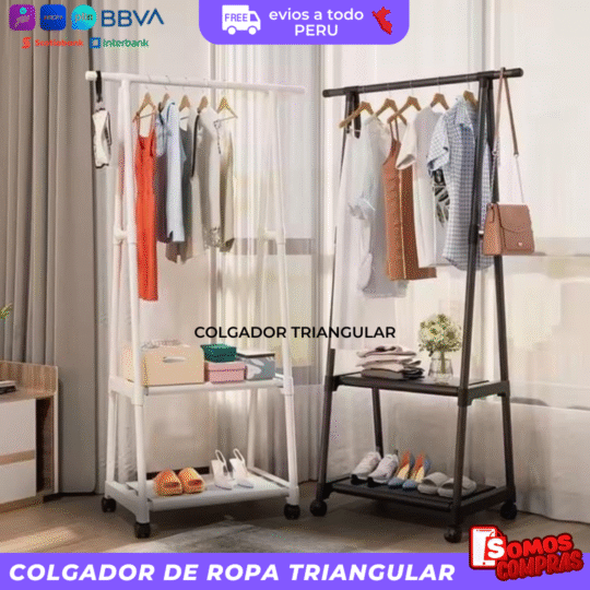 COLGADOR DE ROPA TRIANGULAR