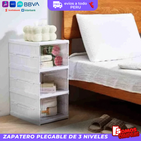 ZAPATERA PLEGABLE 3 NIVELES