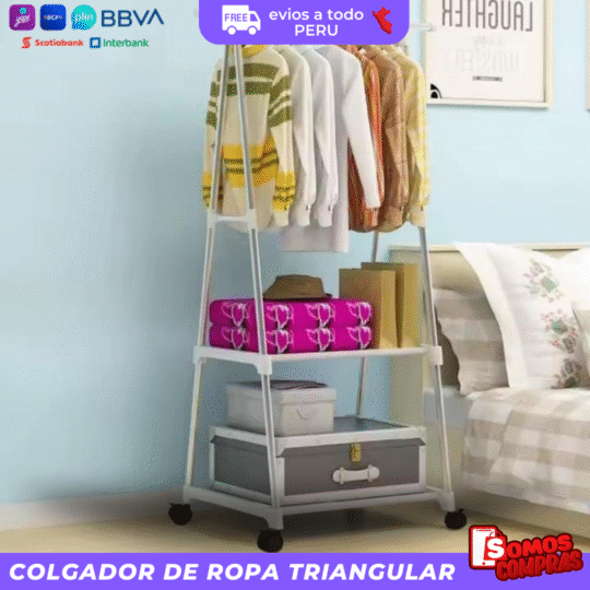 COLGADOR DE ROPA TRIANGULAR