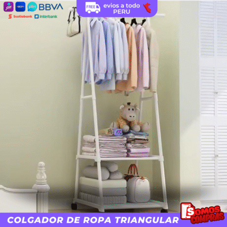 COLGADOR DE ROPA TRIANGULAR