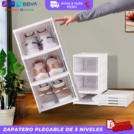 ZAPATERA PLEGABLE 3 NIVELES