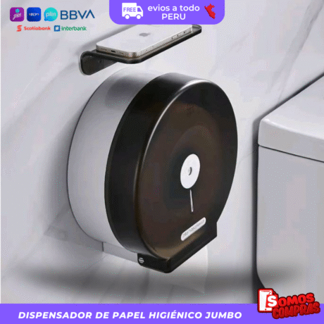 DISPENSADOR DE PAPEL HIGIÉNICO JUMBO