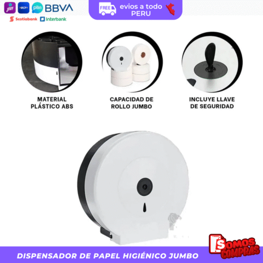 Dispensador De Papel Higienico Jumbo - Imagen 3