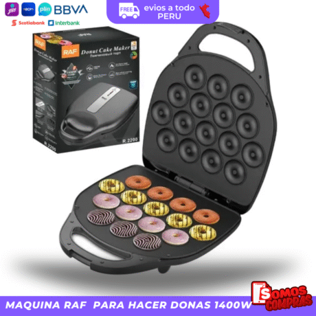 Maquina Para Hacer 16 Mini Donuts + Regalo