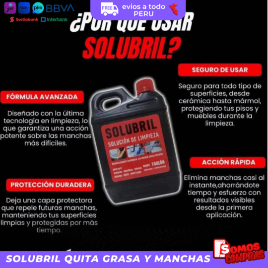Solubril Quita Grasa y Manchas - Imagen 2