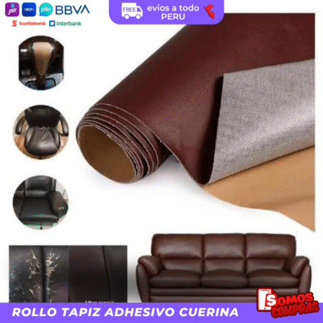 Rollo Tapiz Adhesivo Cuerina