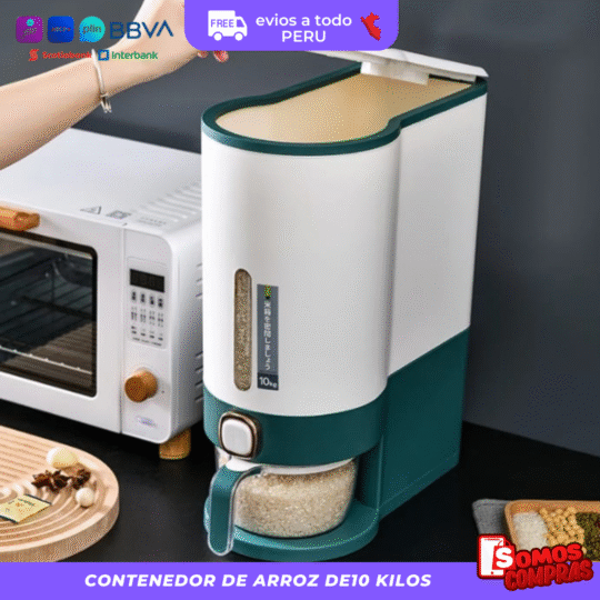 CONTENEDOR DE ARROZ DE10 KILOS