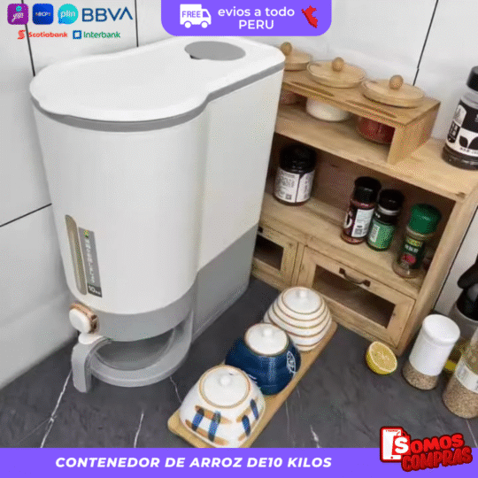 CONTENEDOR DE ARROZ DE10 KILOS
