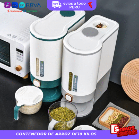 CONTENEDOR DE ARROZ DE10 KILOS