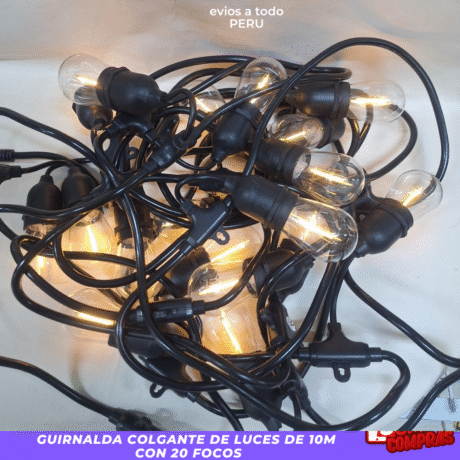 Guirnalda Solar Led 10 Metros Panel