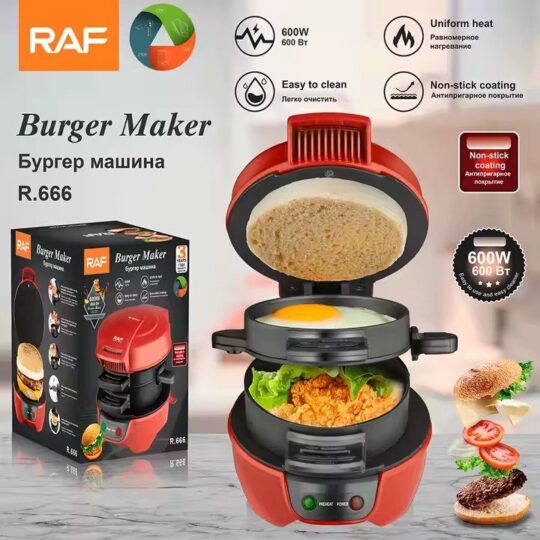 🍔 SANDWICHERA 3 EN 1 / BURGER MAKER – RAF R.666 - Imagen 2