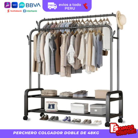Perchero Colgador Doble de 48kg
