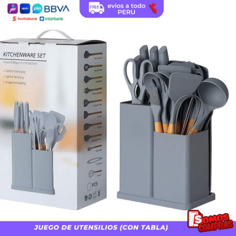 JUEGO DE UTENSILIOS (CON TABLA